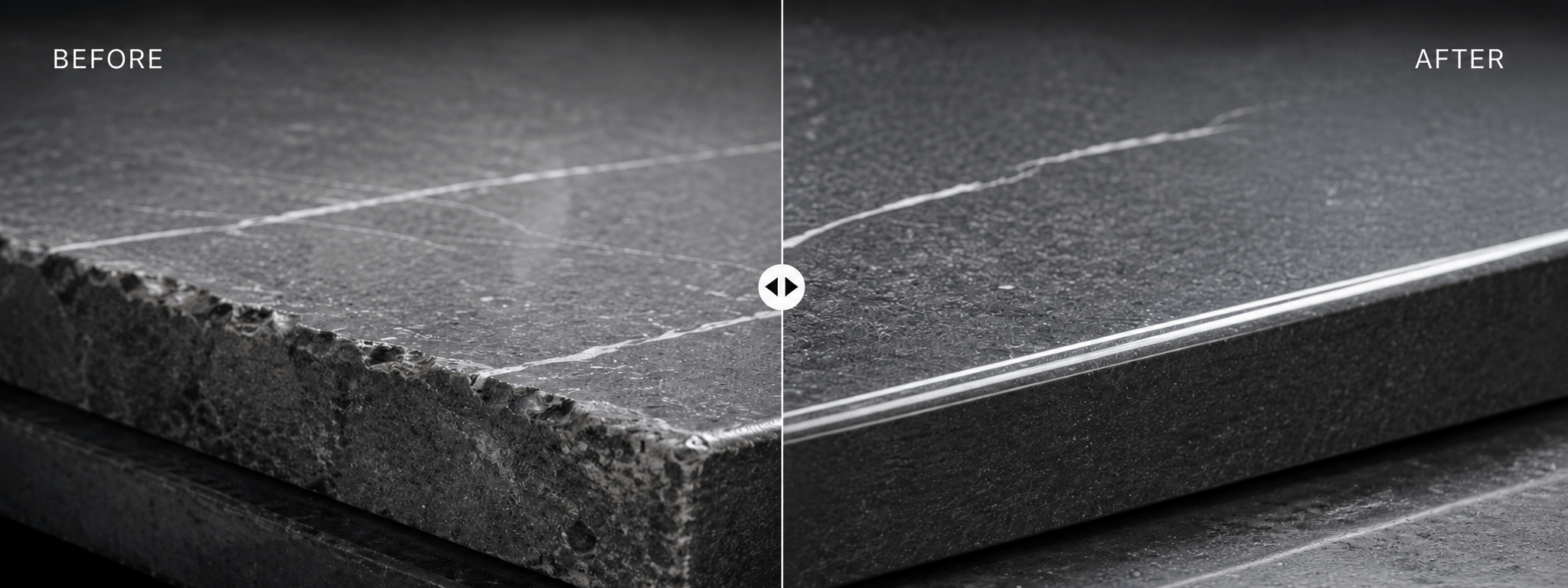 Fixing Uneven Edges on Stone Slabs