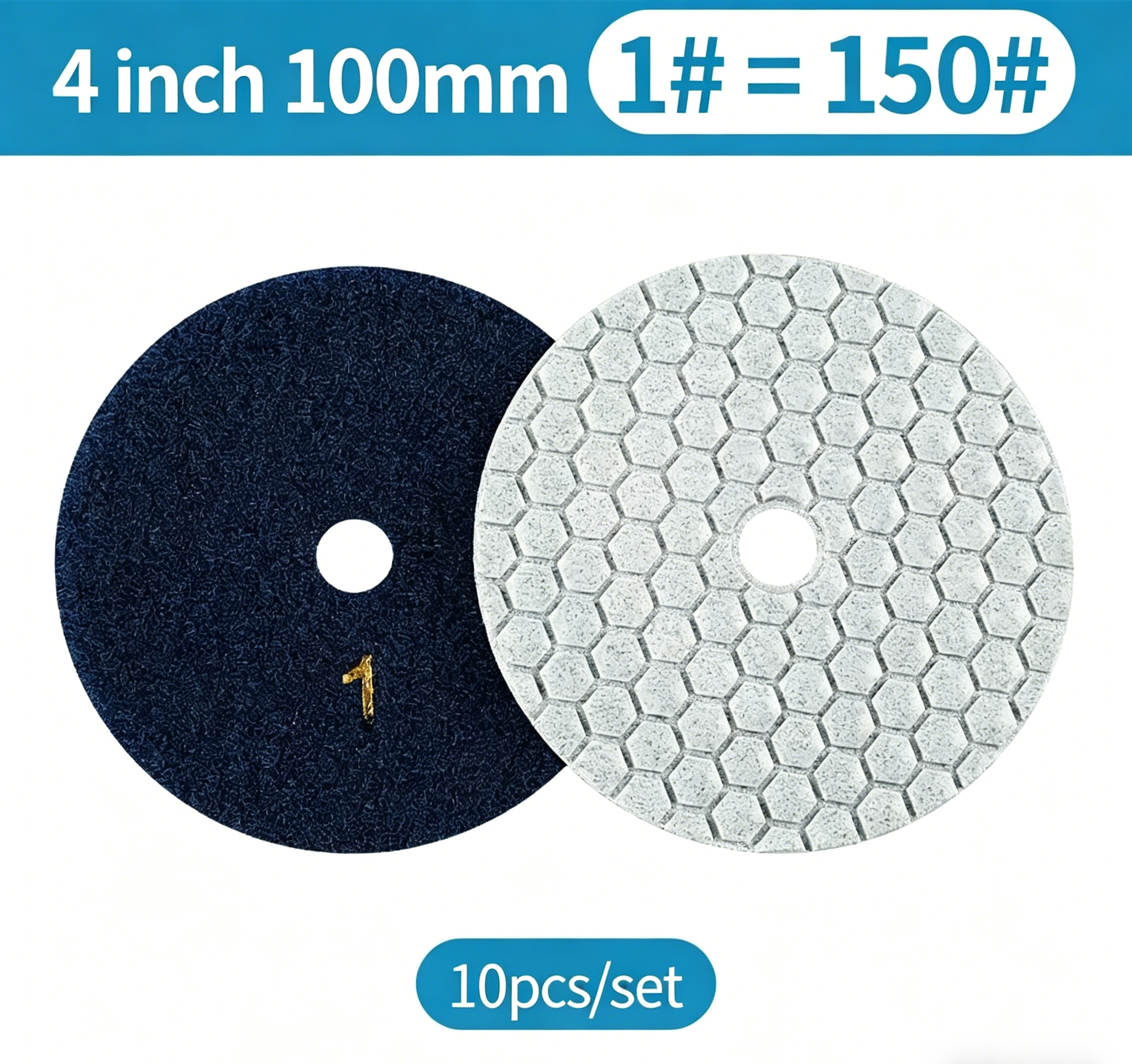 7-Step Dry Diamond Polishing Pads for Stone