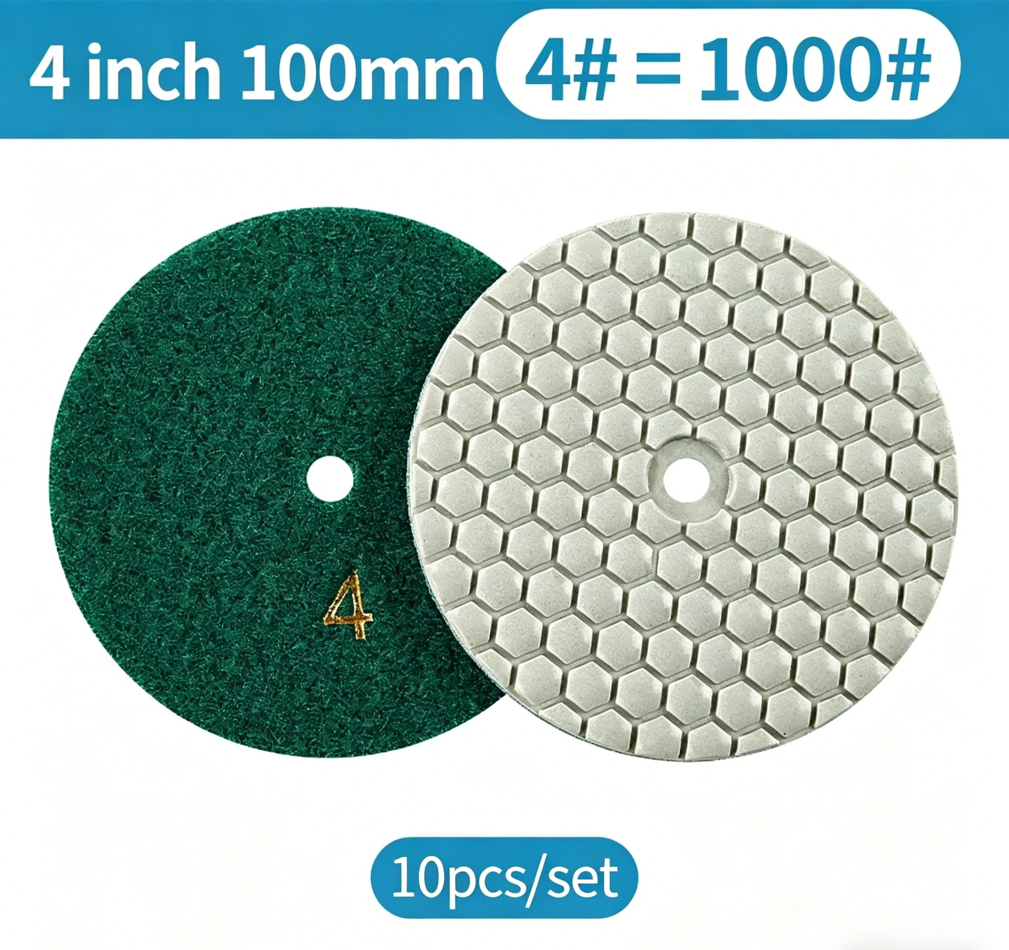 7-Step Dry Diamond Polishing Pads for Stone
