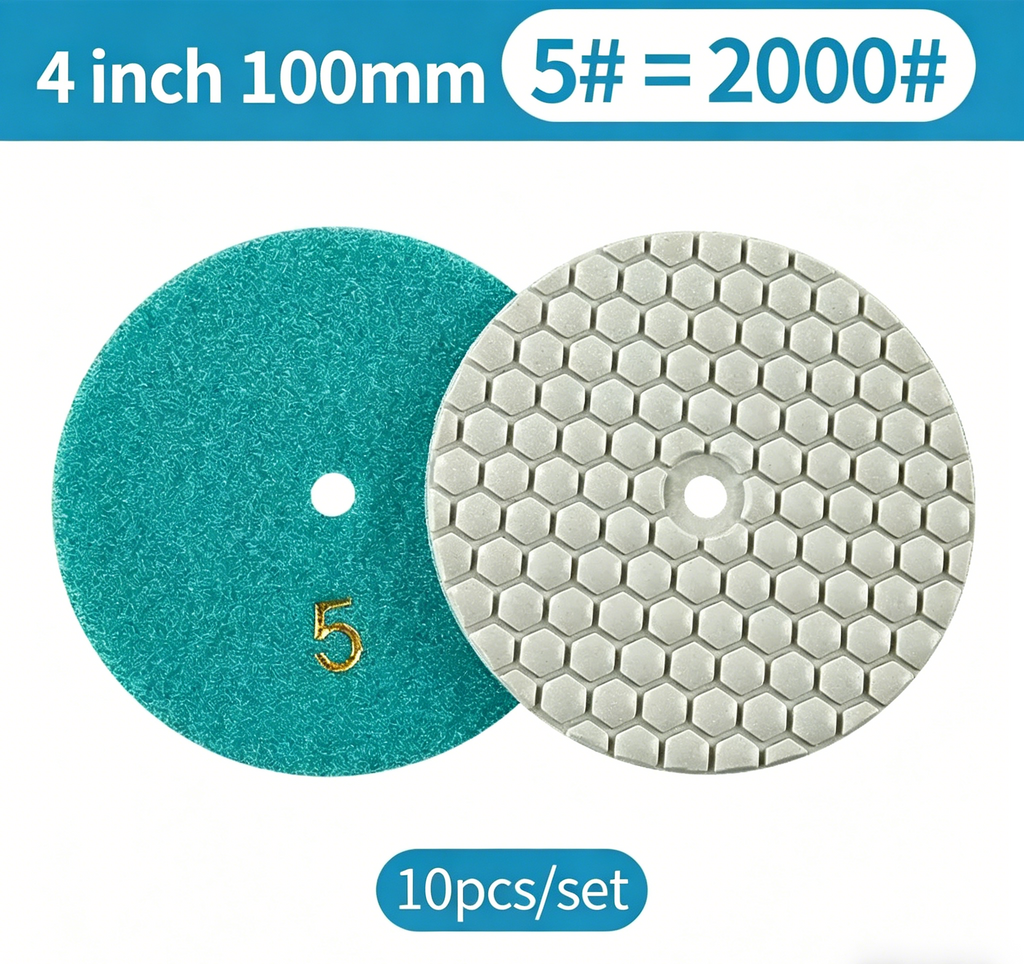7-Step Dry Diamond Polishing Pads for Stone
