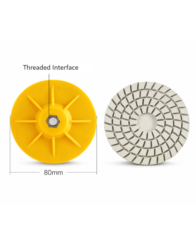 3 Inch Dry Polishing Wheel for Marble, Quartz & Tile Edges