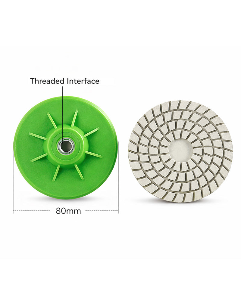 3 Inch Dry Polishing Wheel for Marble, Quartz & Tile Edges