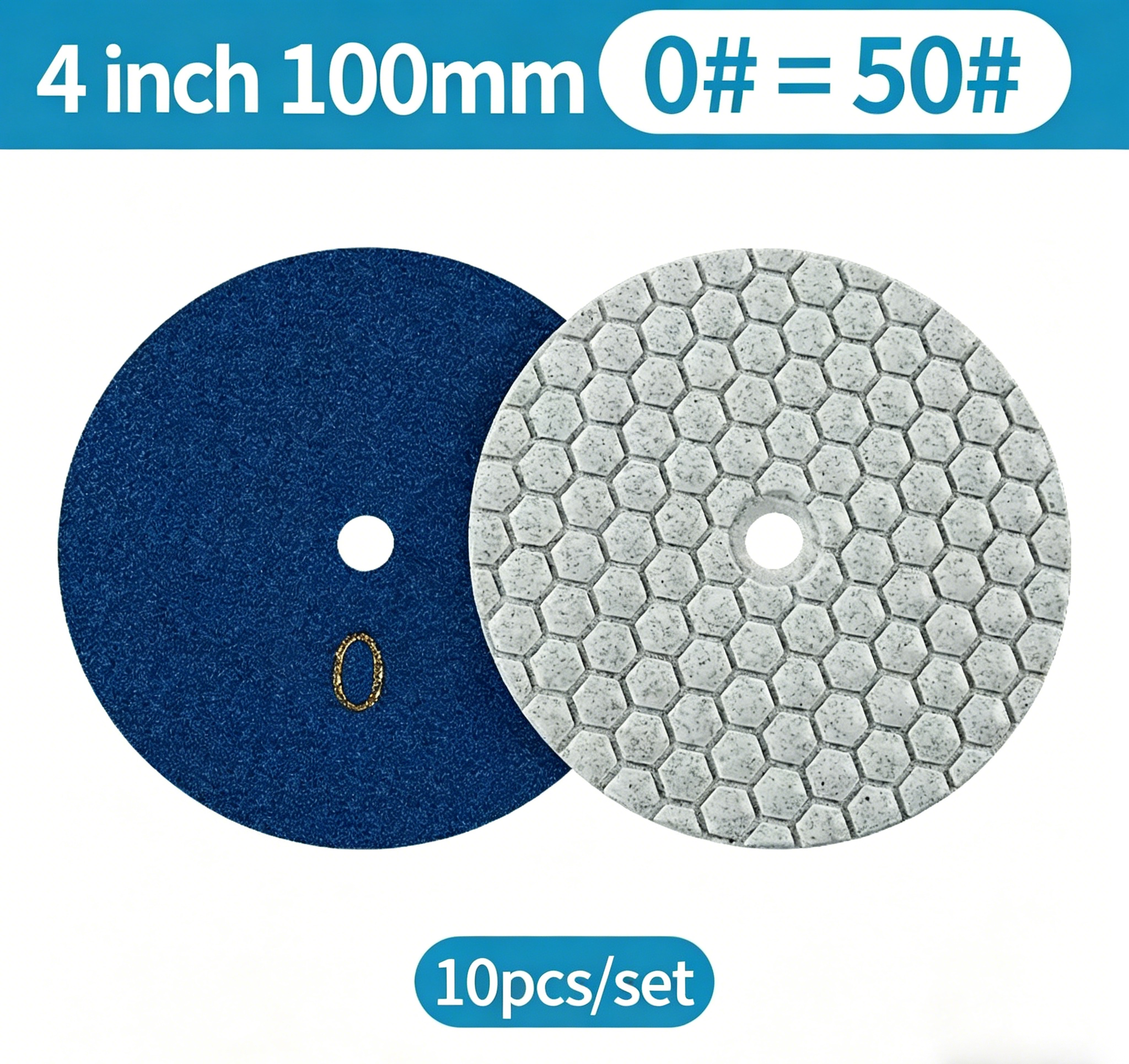 7-Step Dry Diamond Polishing Pads for Stone