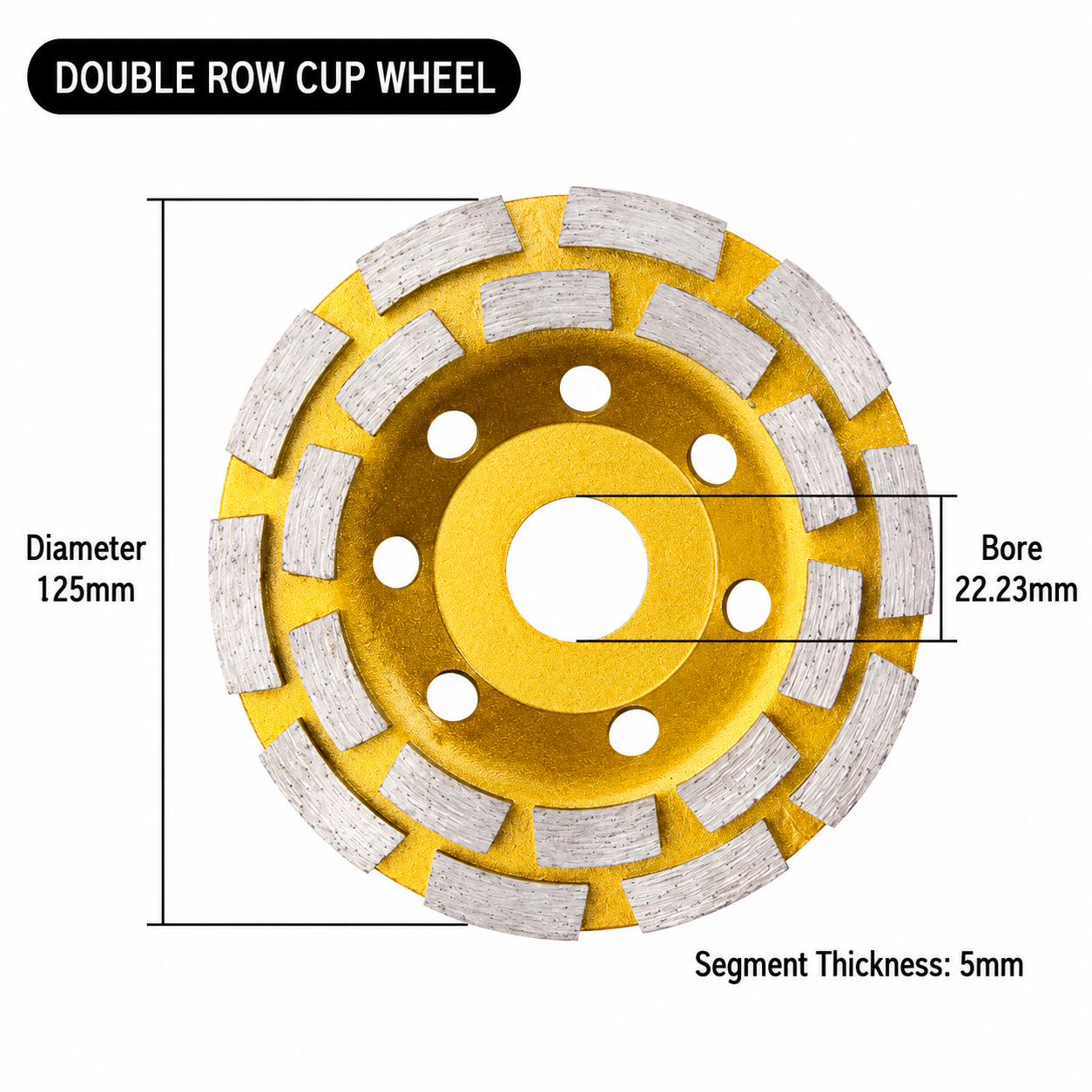 Diamond Cup Grinding Wheel for Angle Grinder