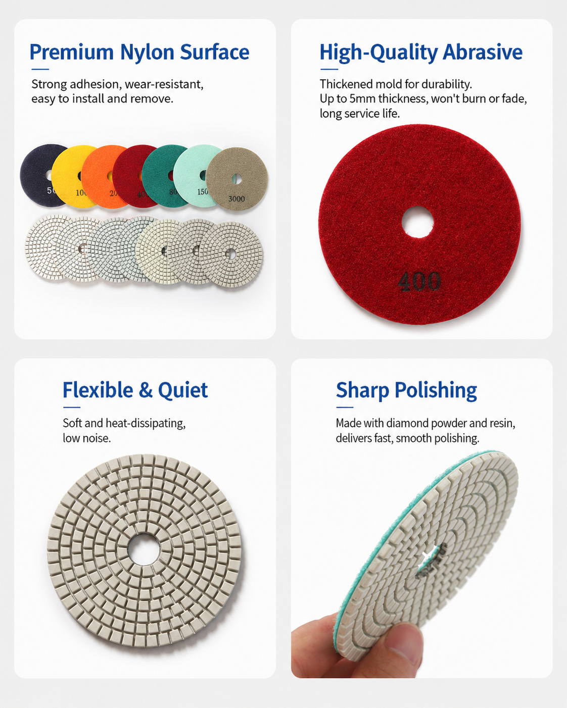 4 Inch Wet Diamond Polishing Pads