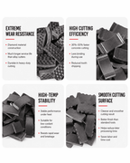 Turbo Diamond Drill Segments for Core Bits