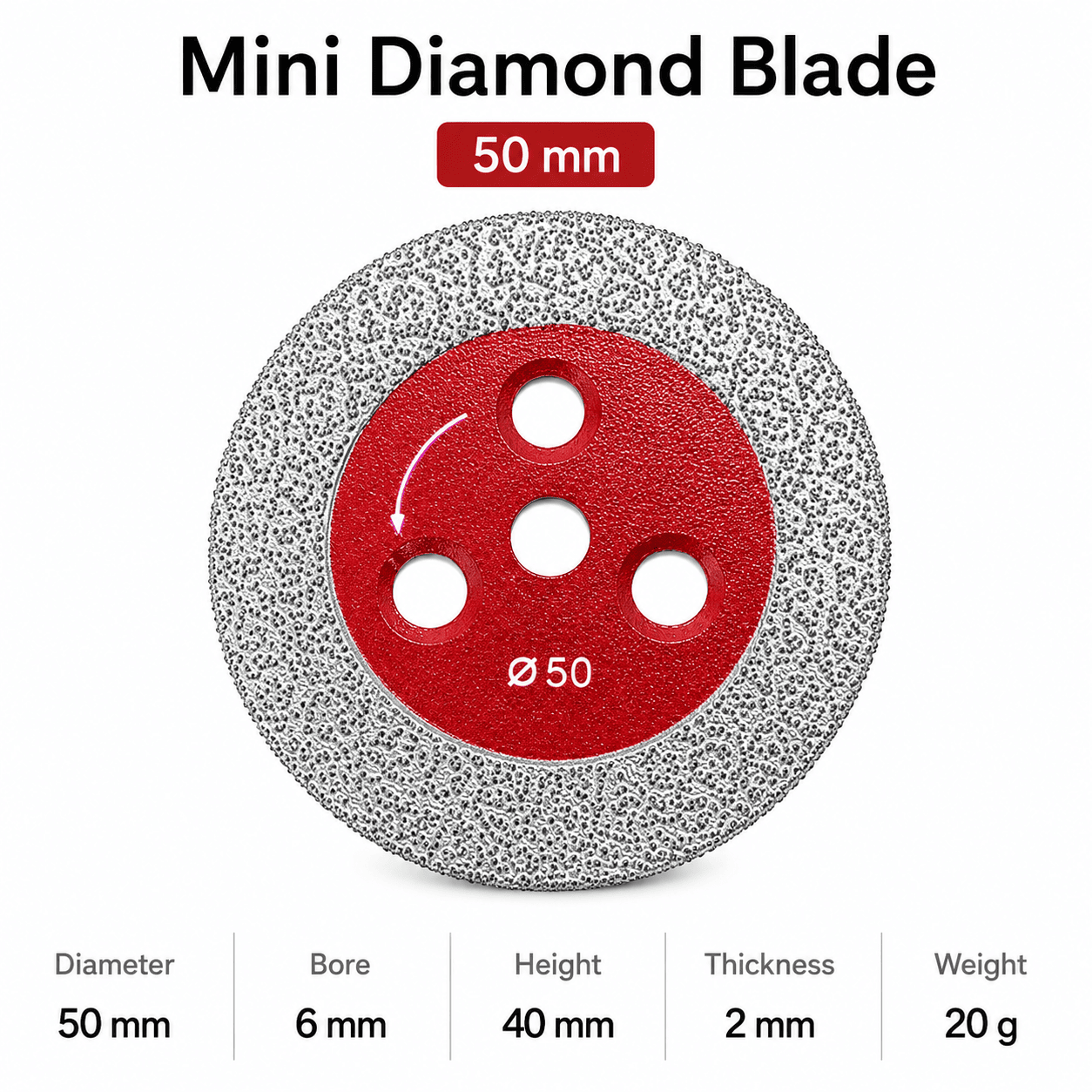 M14 Brazed Diamond Mini Cutting Blade for Tile & Stone