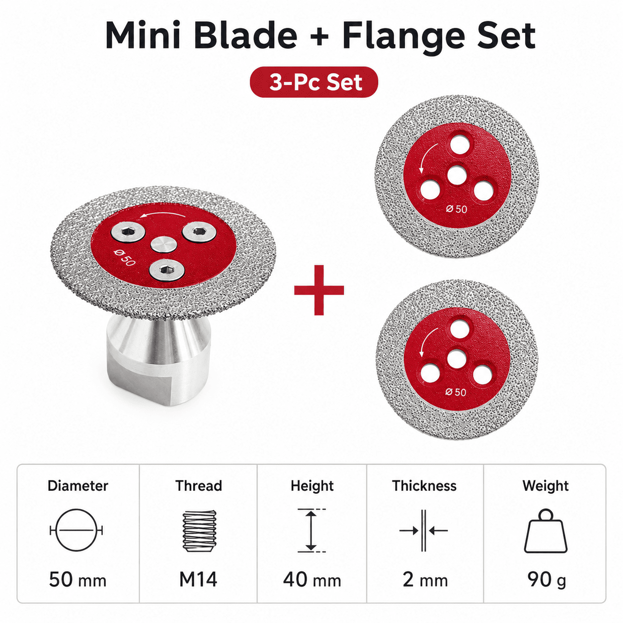 M14 Brazed Diamond Mini Cutting Blade for Tile & Stone