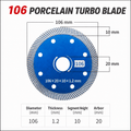 Ultra-Thin Diamond Tile Saw Blade for Porcelain & Ceramic
