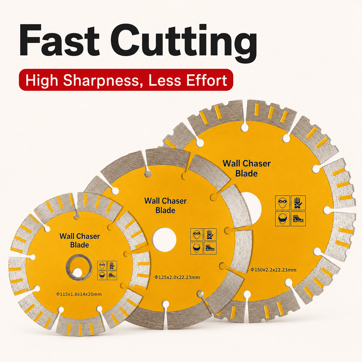 Diamond Wall Chaser Saw Blade for Concrete Grooving