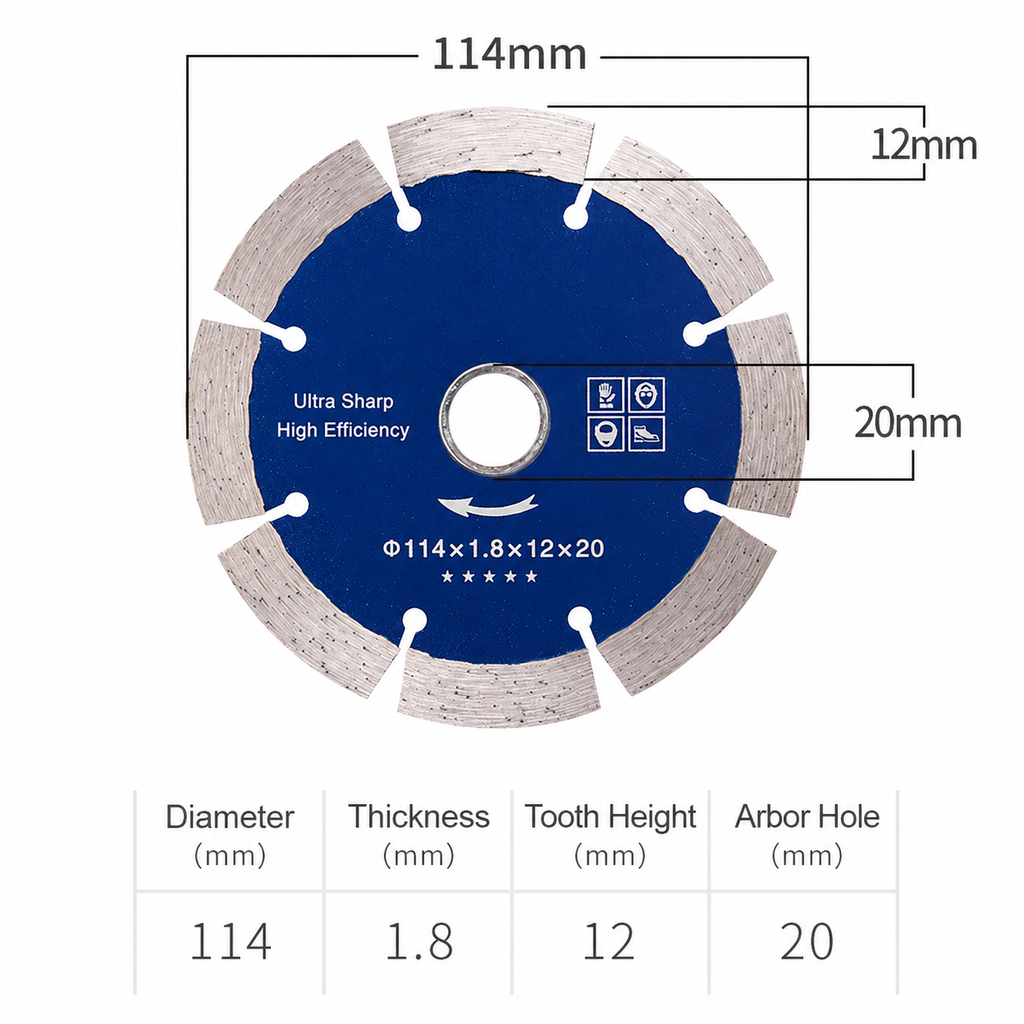 4.5 Inch Dry Cutting Saw Blade for Granite & Marble