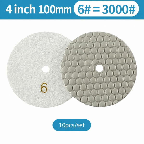 7-Step Dry Diamond Polishing Pads for Stone