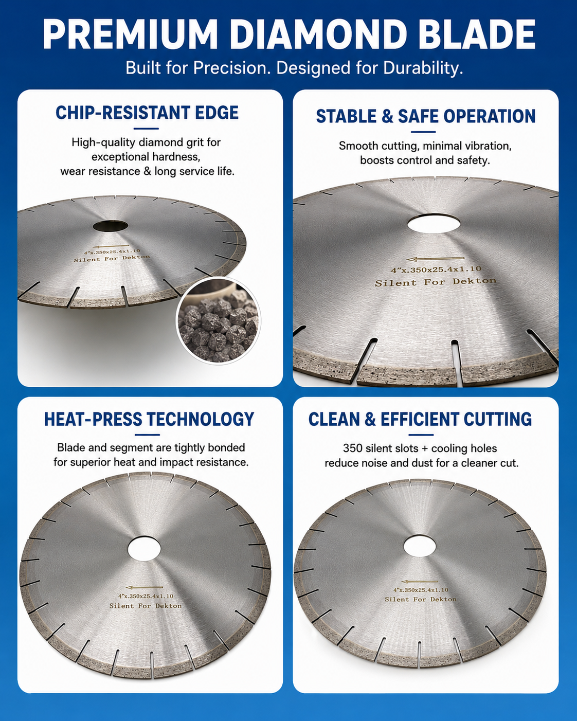 350mm Diamond Saw Blade for Stone & Tile