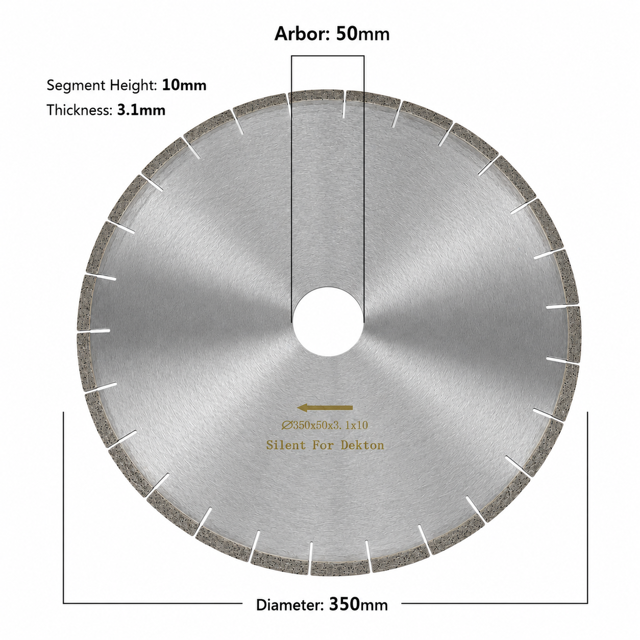 350mm Diamond Saw Blade for Stone & Tile